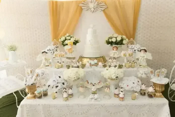 ideias de decoração para festa branca simples e elegante