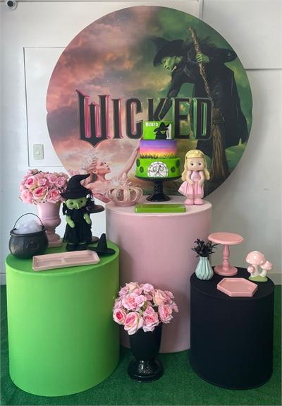 decoração de festa wicked