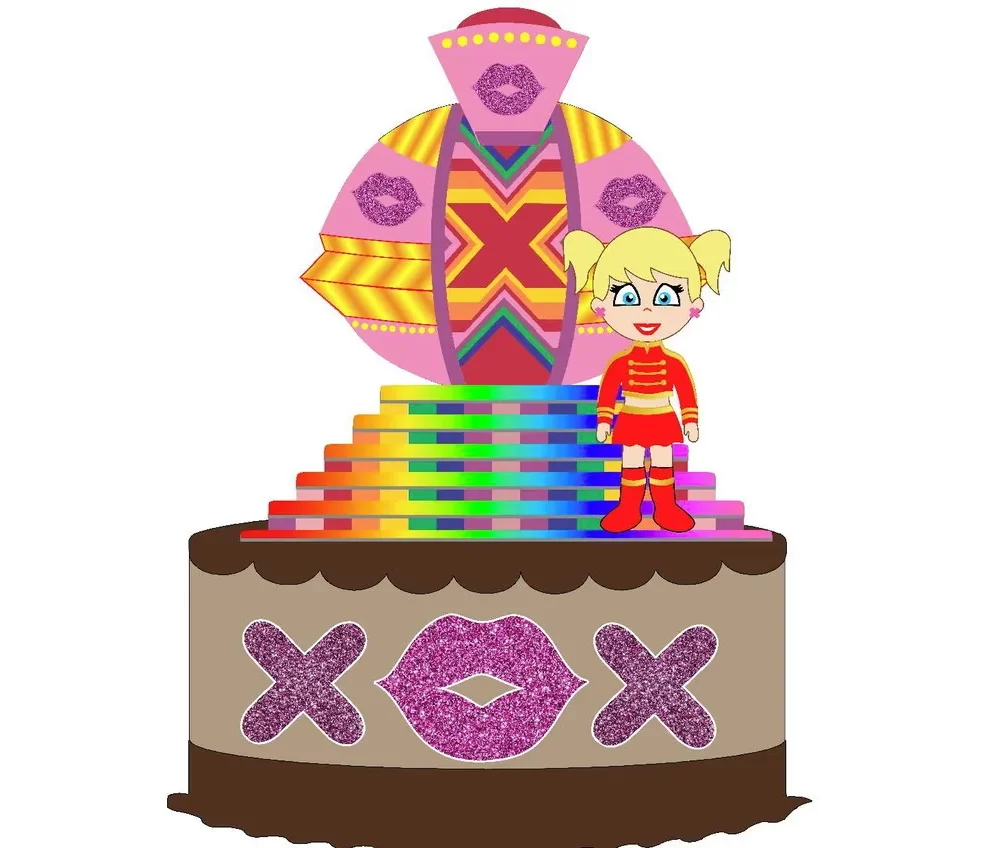 microfone pompom xuxa