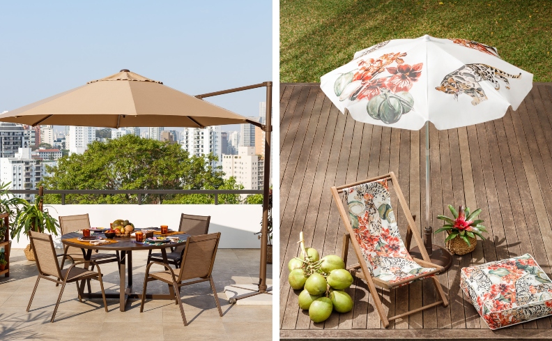 decoracao de guarda-sois (para areas externas)