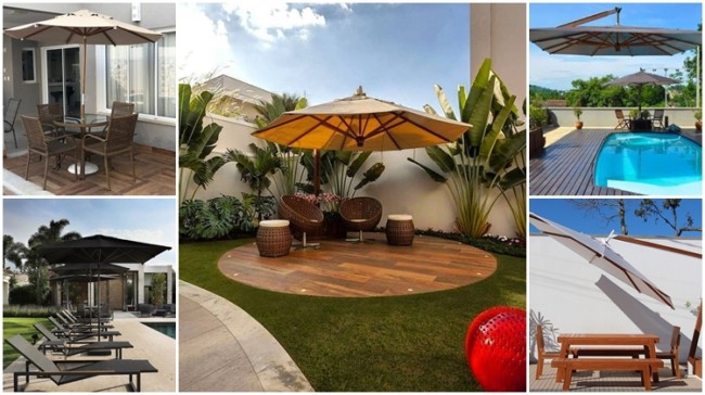 DIY: Crie Bases Decorativas para seu Guarda-Sol com Vasos e Pedras Naturais