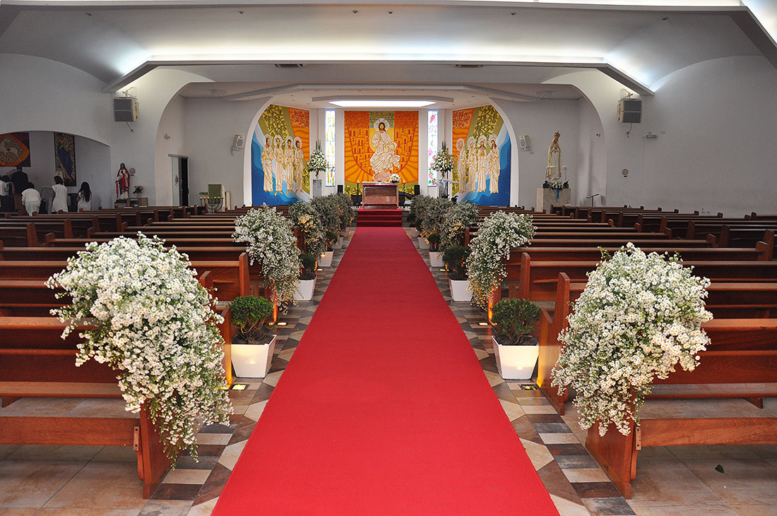 decoração de igreja para casamento na praia (adaptada para igreja)