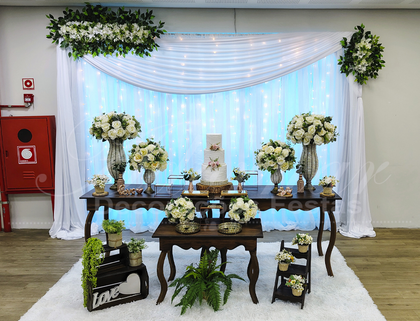 decoração de mesa de casamento