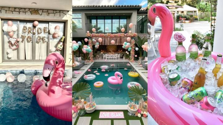 como fazer arranjos de flores flutuantes para piscina de casamento