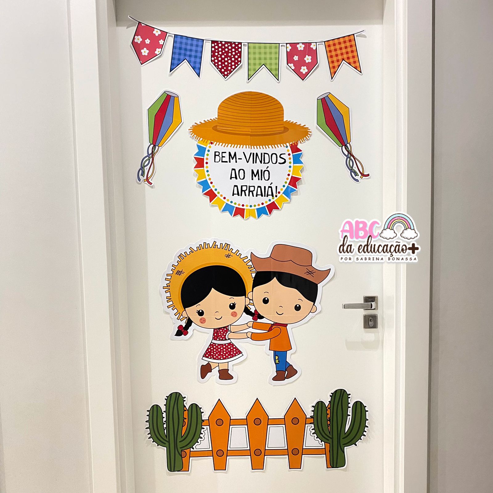 ideias decoração porta junina