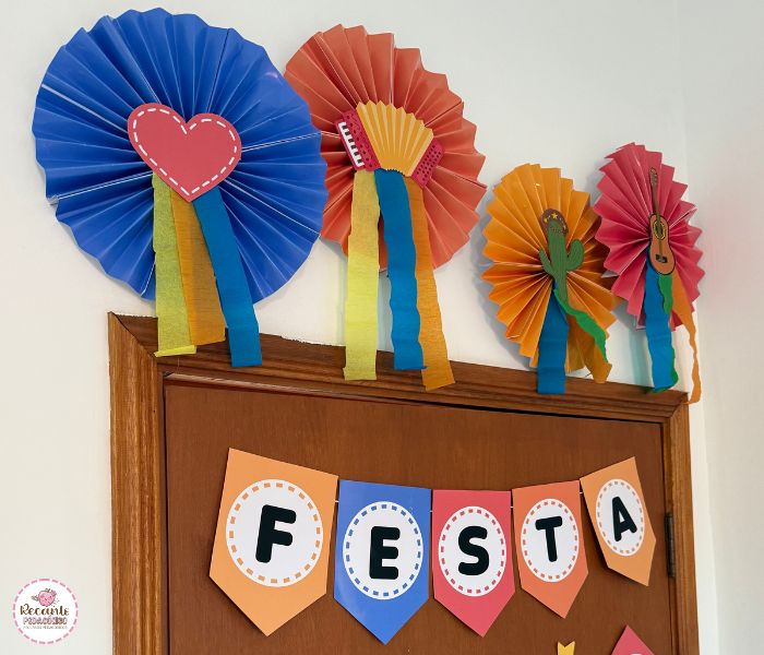 decoração porta arraiá