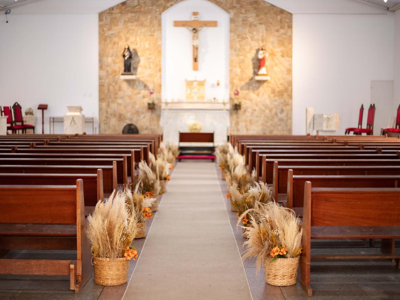 decoração igreja simples e barata