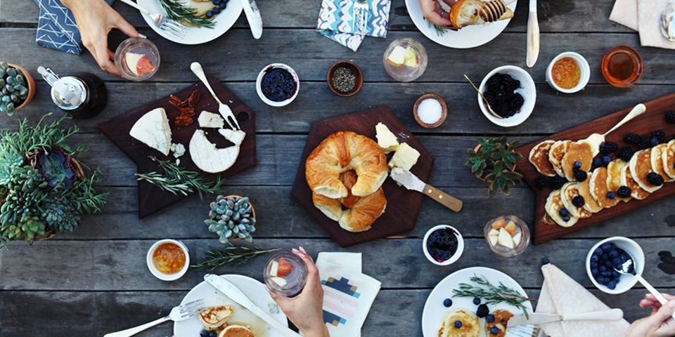brunch de ano novo decoração