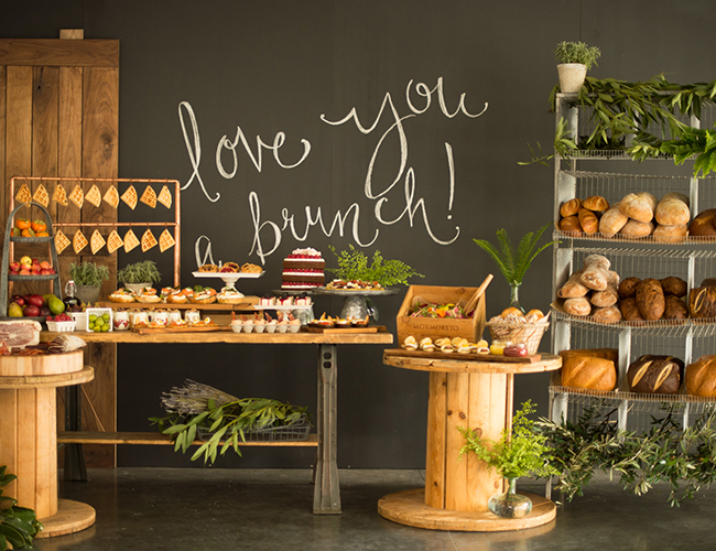 elementos naturais decoração brunch