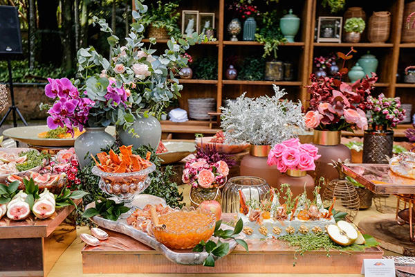 paleta de cores brunch matinal