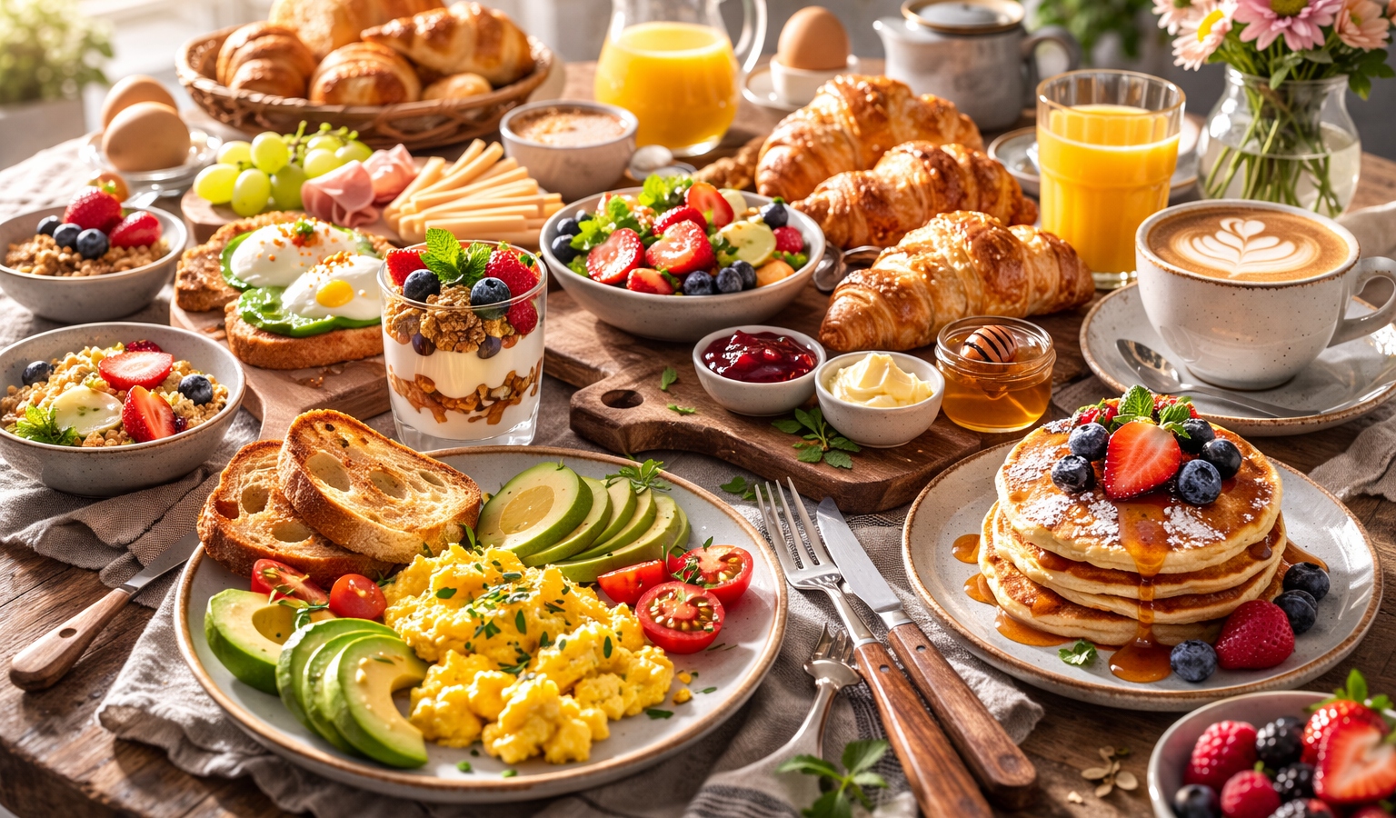 decoração brunch minimalista