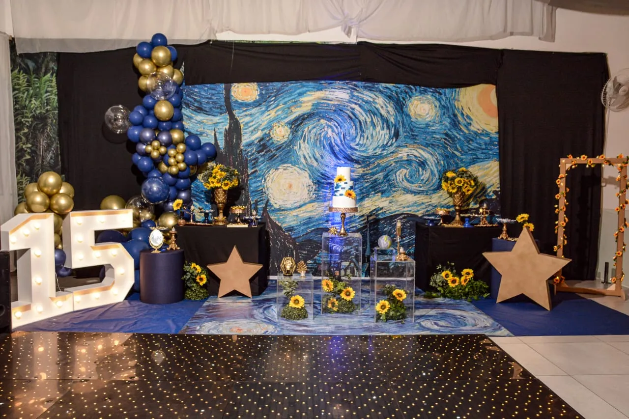 decoração festa 15 anos minimalista