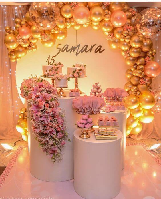 decoração festa 15 anos boho chic
