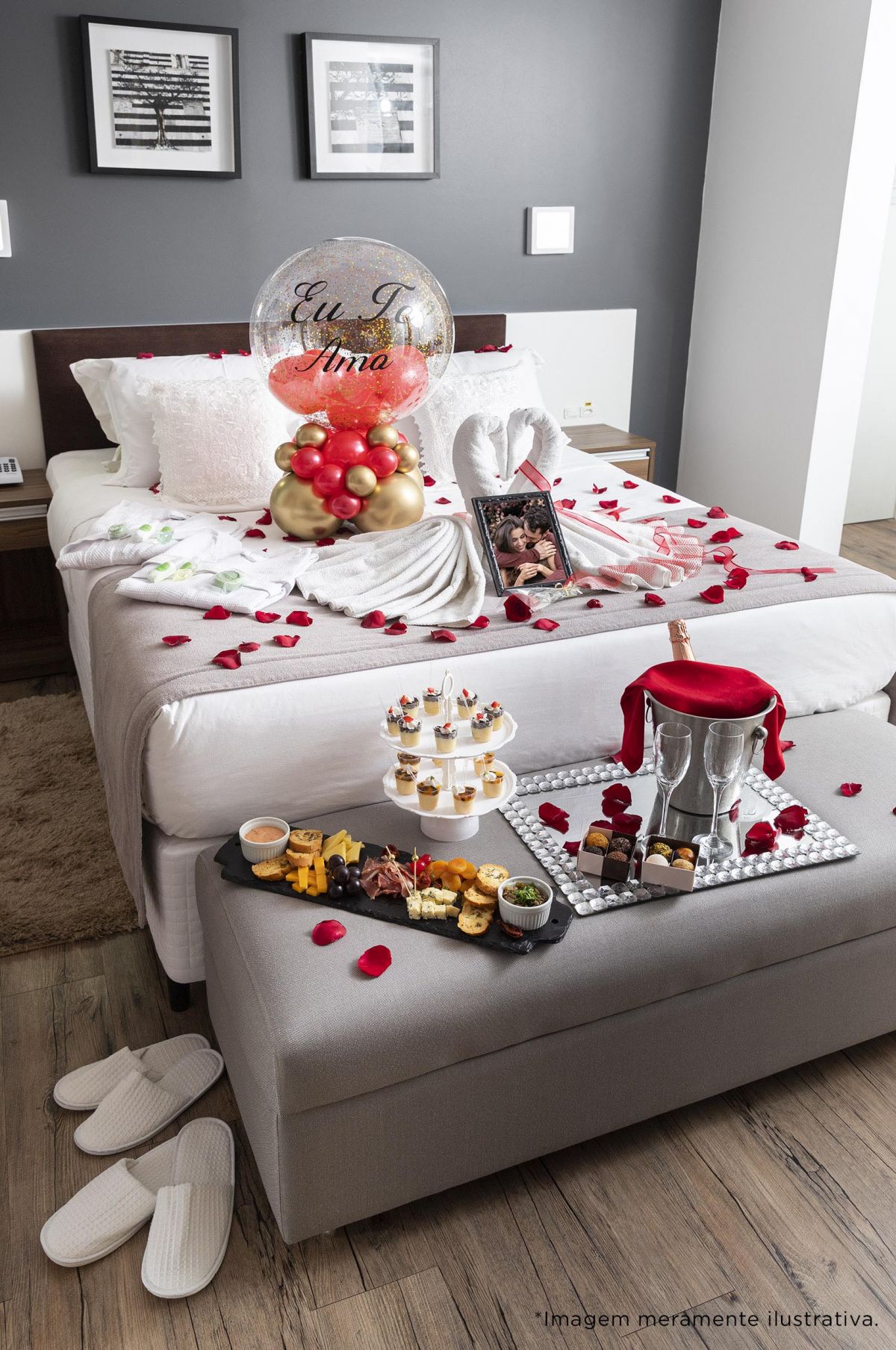 decoracao para noite de nupcias