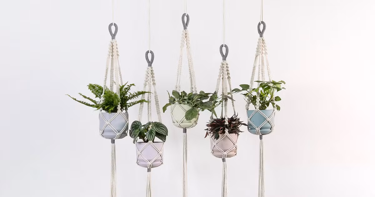 ideias de decoração com macramê para iniciantes