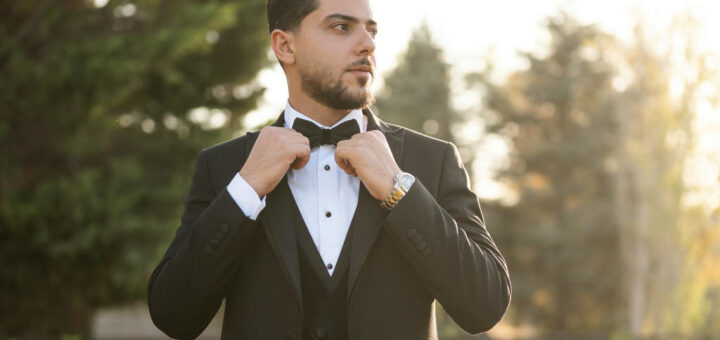 Preparação do noivo para o casamento