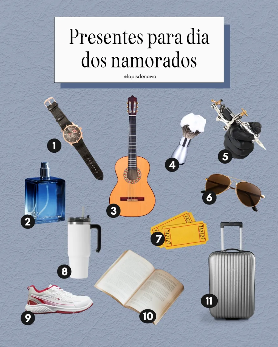 presentes românticos para namorado