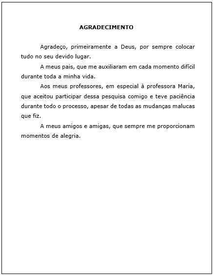 discursos de agradecimento