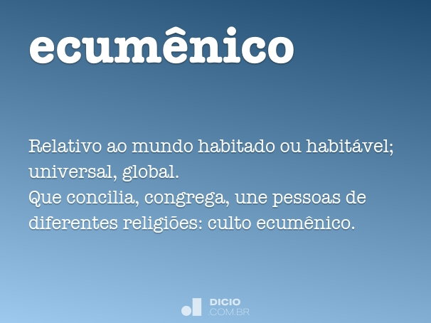 o que é ecumenismo