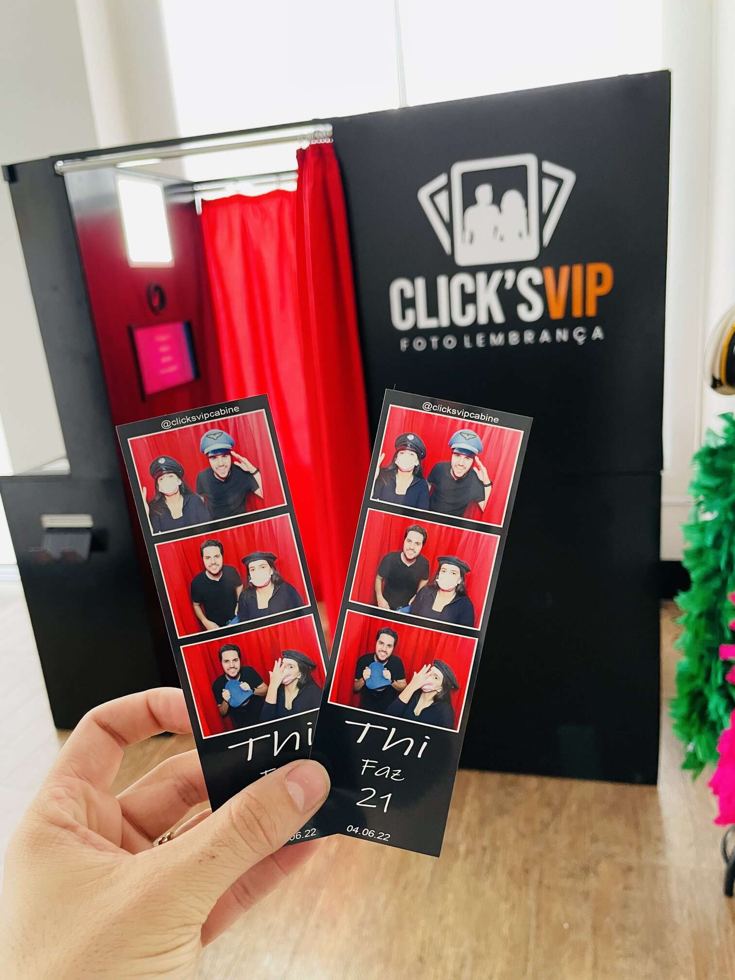 Totem fotográfico para festa de aniversário