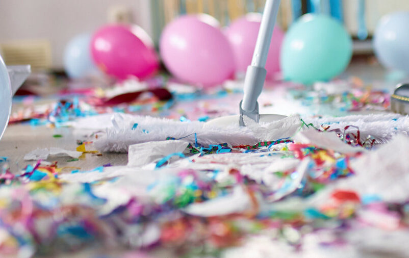 empresa de limpeza pos-festa