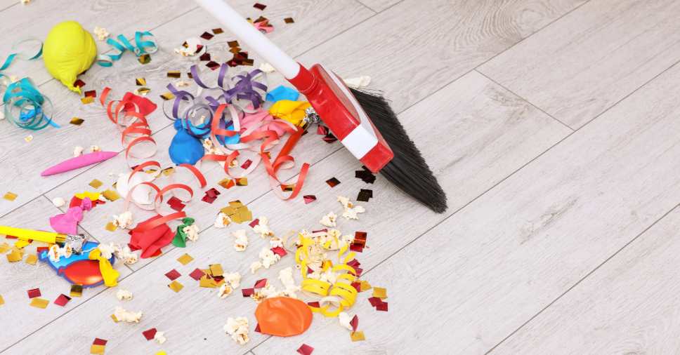 empresa de limpeza pos-festa