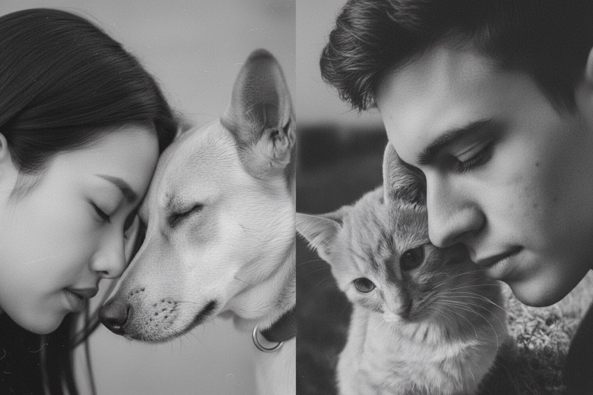 ensaio com animais de estimacao