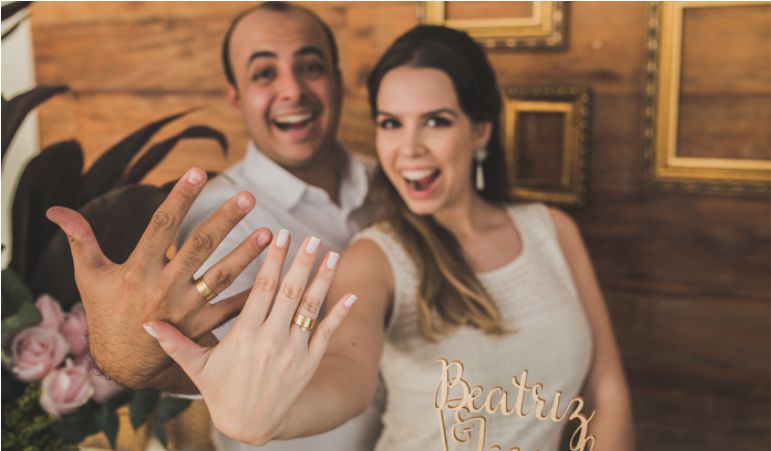 ensaio fotografico de noivado