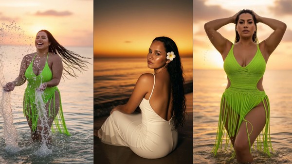 ensaio fotografico na praia