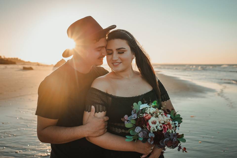 ensaio fotografico na praia