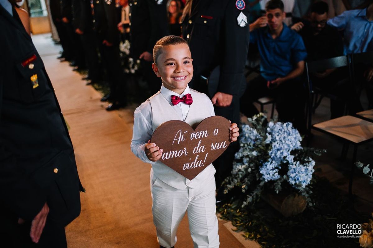 Ordem do Cortejo: Posicionamento de Pajens