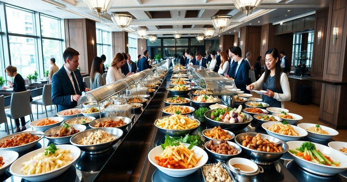 5 ideias de títulos:
1. A Importância da Integração entre Cozinha e Atendimento em Eventos
2. Guia Completo dos Tipos de Serviço de Buffet: Do Americano ao Fogo de Chão
3. Como Escolher a Equipe de Buffet Ideal para o Seu Casamento
4. O Papel Fundamental do Maitre na Gestão de Eventos Gastronômicos
5. Finger Food vs. Serviço Empratado: Qual o Melhor para Sua Festa Corporativa?