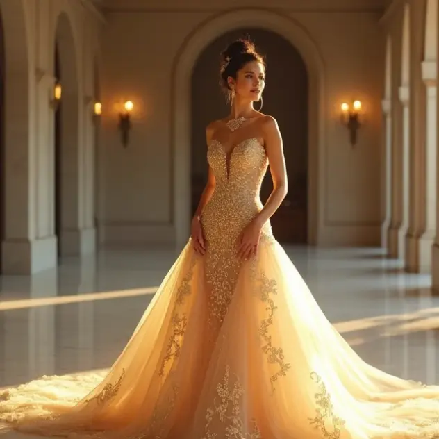 erros comuns ao escolher vestido de noiva dourado