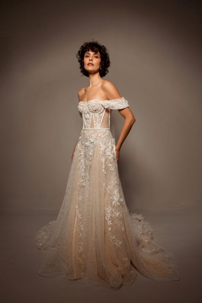 ideias vestido noiva dourado luxuoso