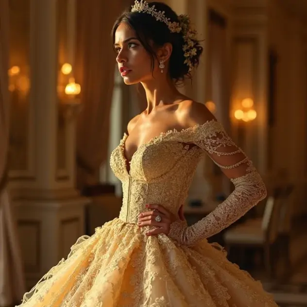 erros escolher vestido noiva dourado casamento real