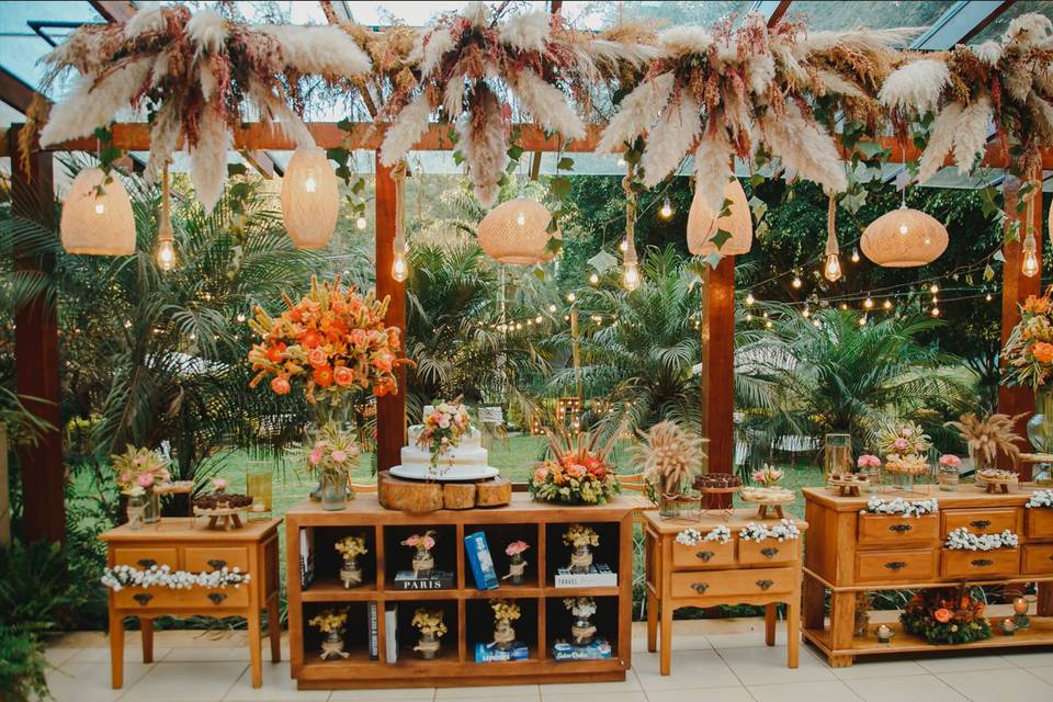 ideias de decoração para casamento no espaço la foret