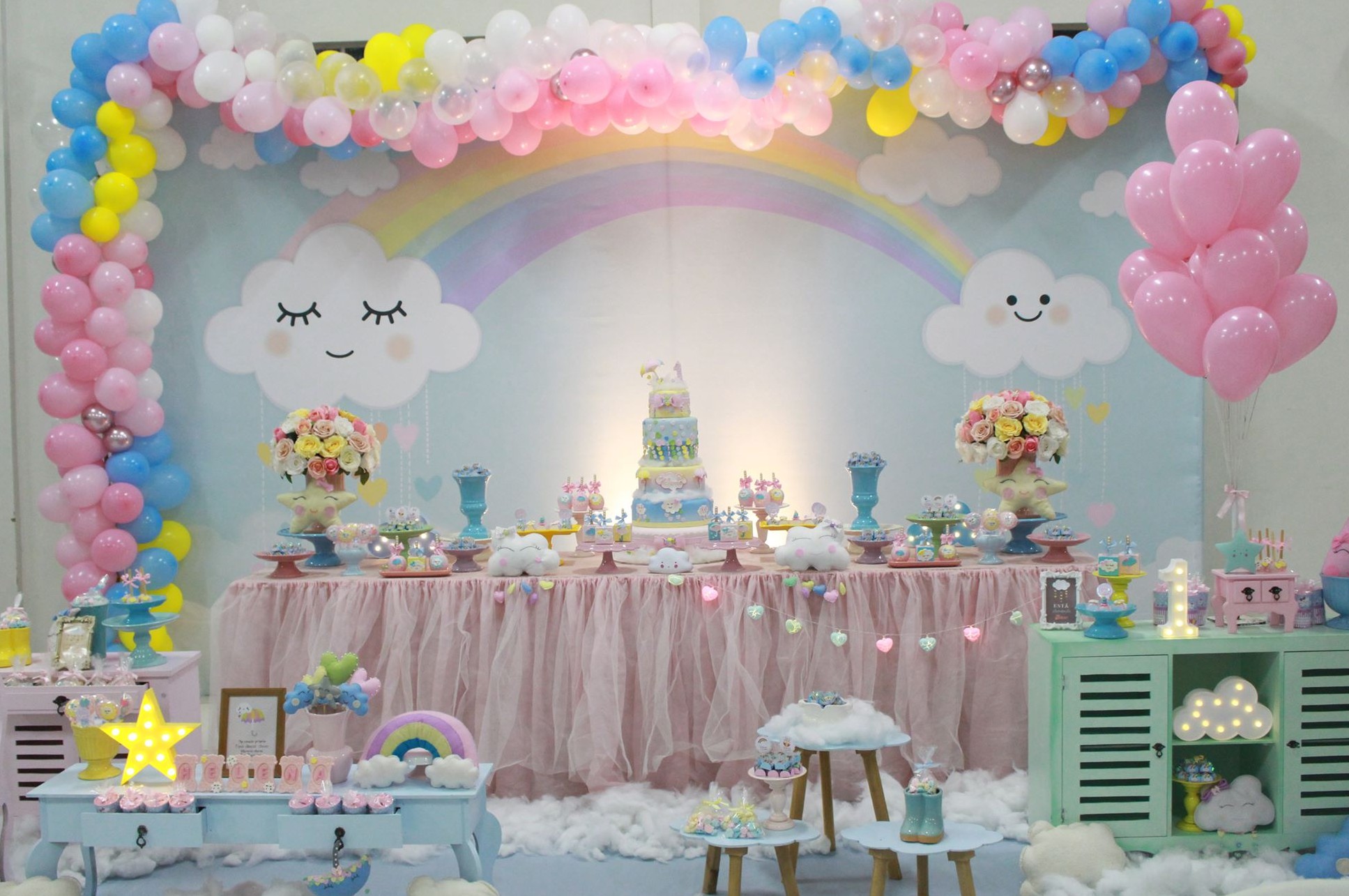 decoração festa 1 ano menino