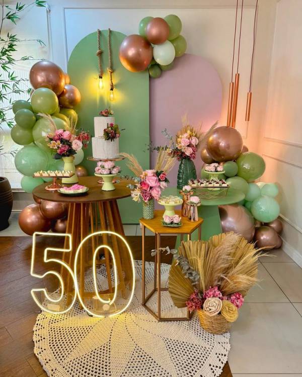 festa de 50 feminina decoracao