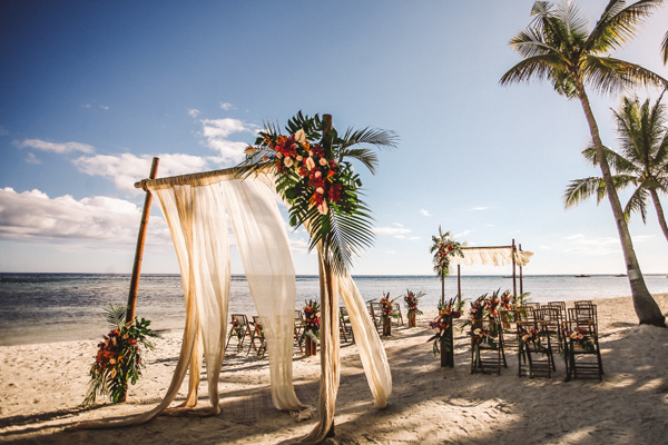 festa de casamento com luau