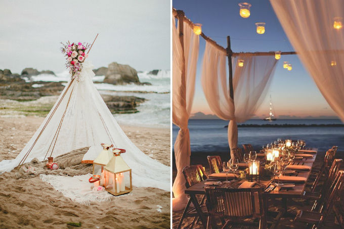 festa de casamento com luau