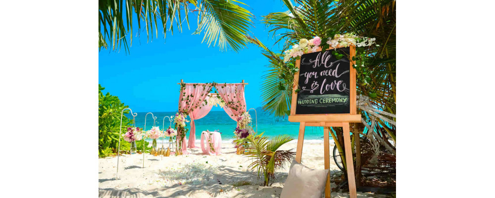 5 ideias de títulos: 1. Como Organizar um Casamento Luau Inesquecível: Guia Completo. 2. Decoração de Casamento Luau: Toques Tropicais para sua Festa. 3. Cardápio de Casamento Luau: Sabores Havaianos e Tropicais. 4. Dress Code Perfeito para um Casamento Luau na Praia. 5. Destination Wedding Luau: Celebre o Amor em Grande Estilo.