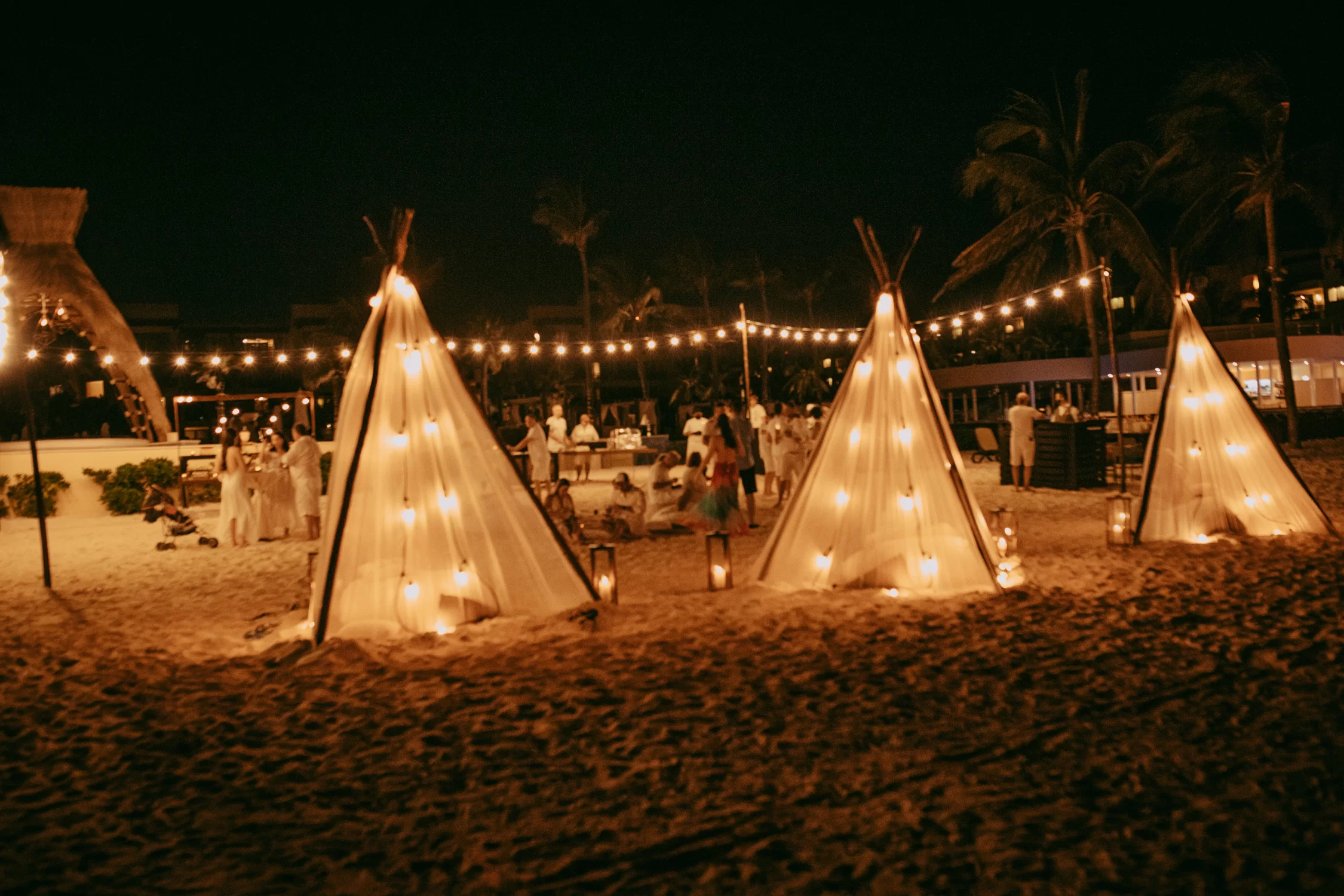festa de casamento com luau