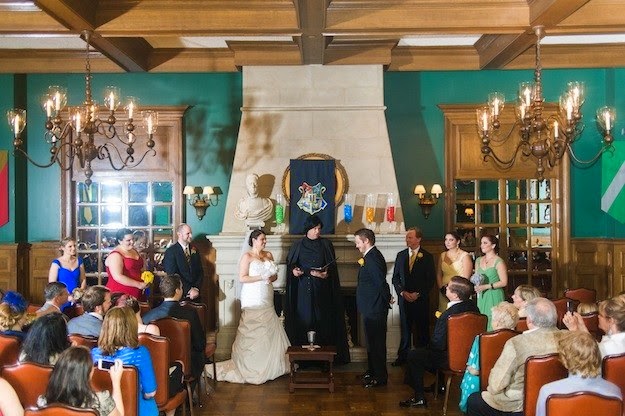 festa de casamento com tema de Harry Potter