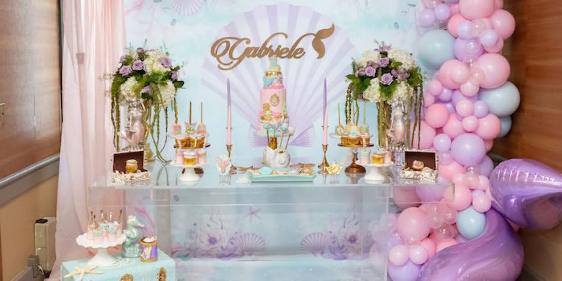 ideias criativas festa infantil Ariel