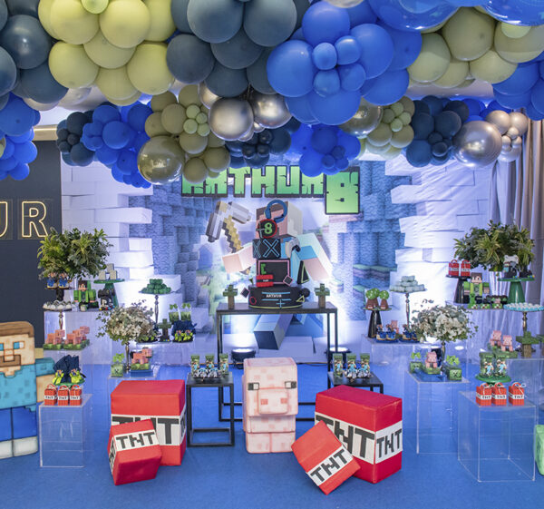 tema gamer festa infantil