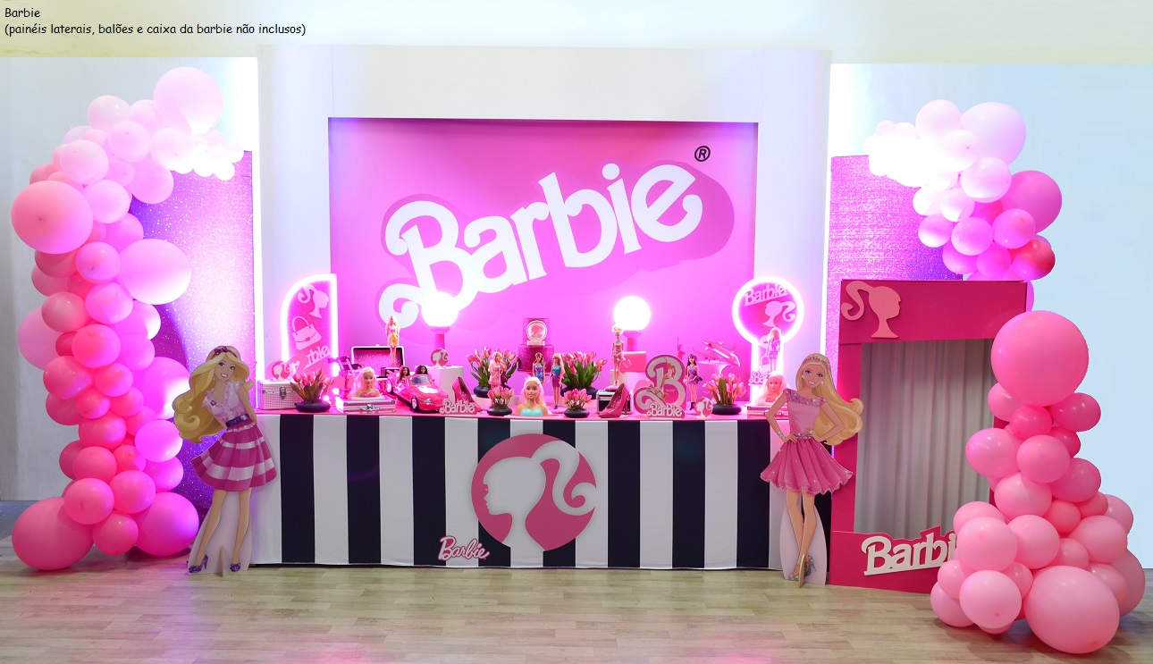 aniversário barbie rosa