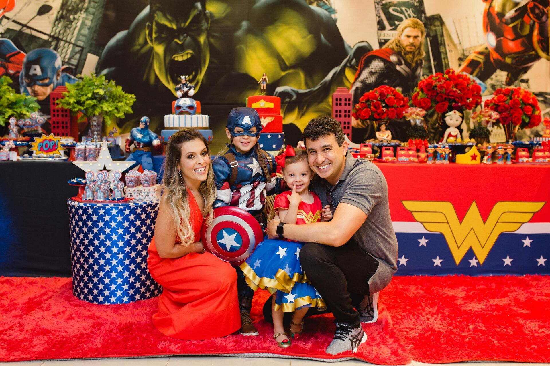 bolo capitã marvel infantil