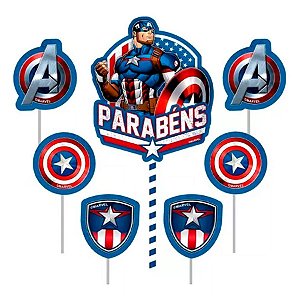 como fazer painel de festa capitão américa em casa