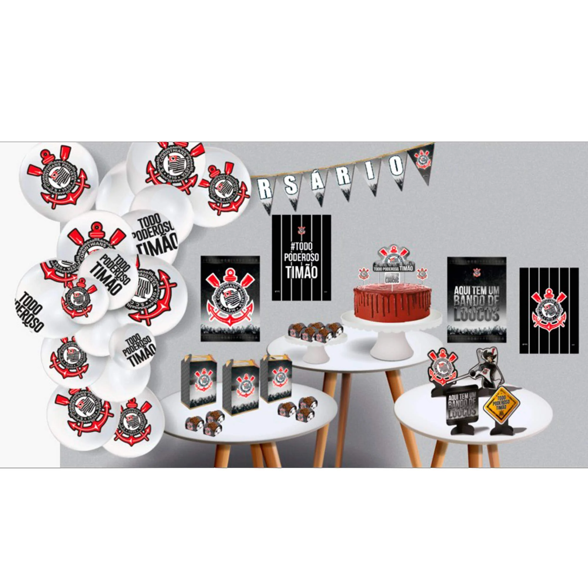 Tendências de decoração para festas infantis do Corinthians em 2026