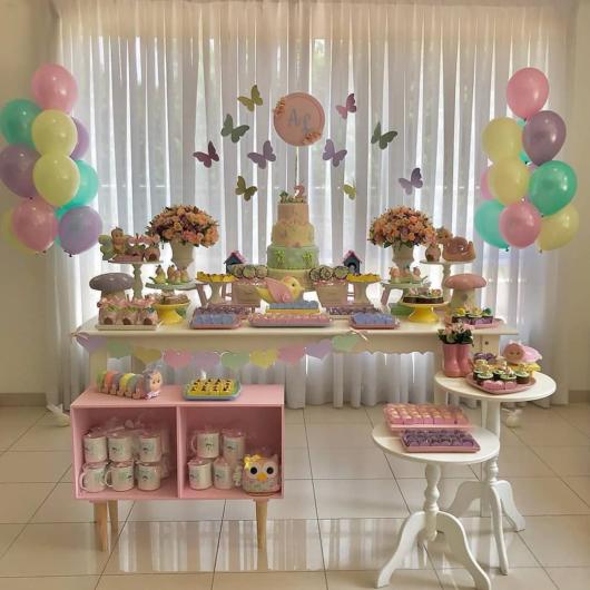 como fazer painel de festa corujinha bubu